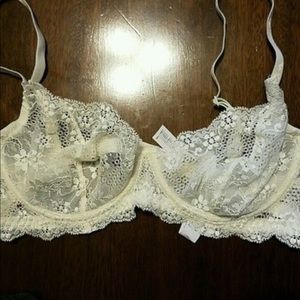 White Lace Bra